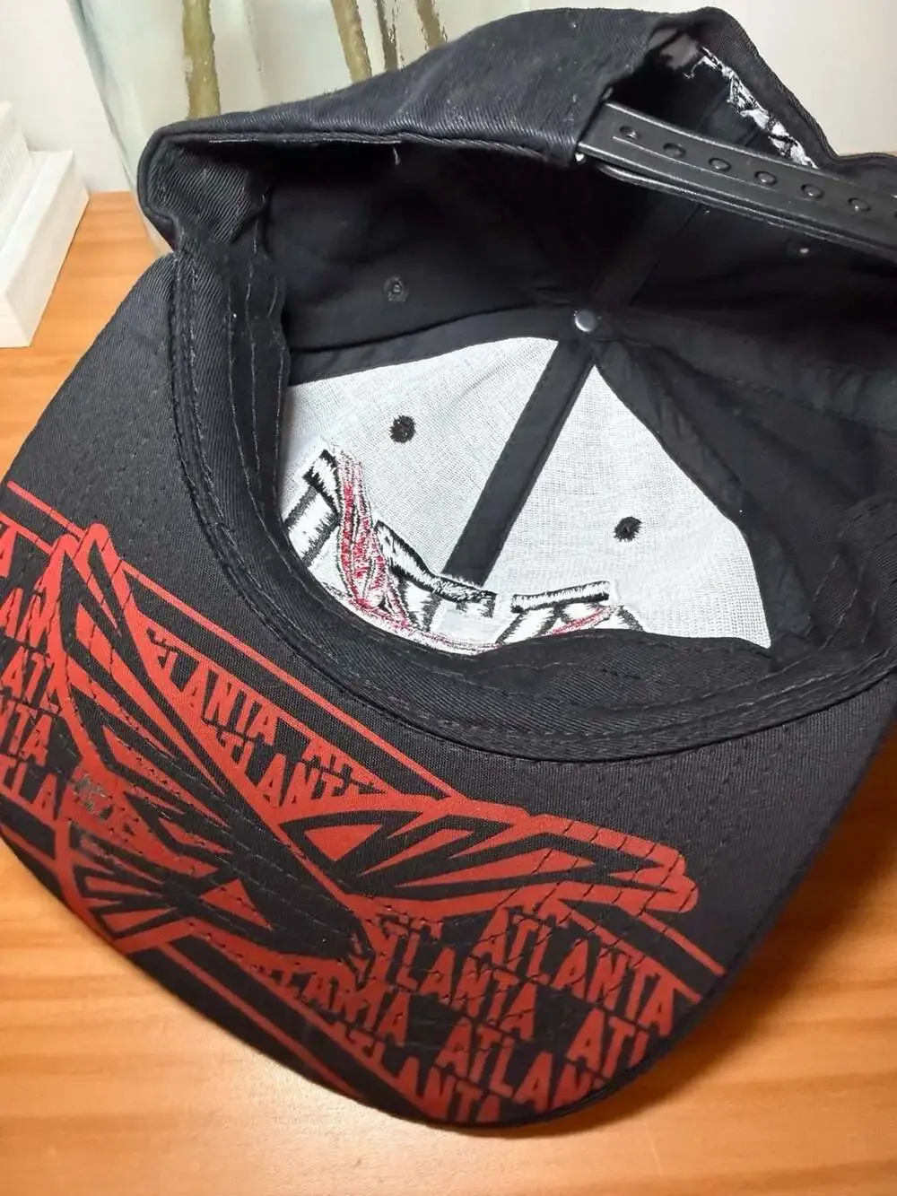 Atlanta Falcons NFL Snapback Hat Black Red ATL Bird Logo